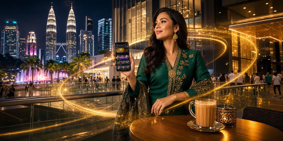 Aplikasi kasino we1 diakses melalui telefon pintar di Kuala Lumpur